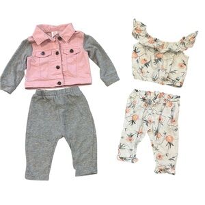 Pink and Gray 18M Outfit Set